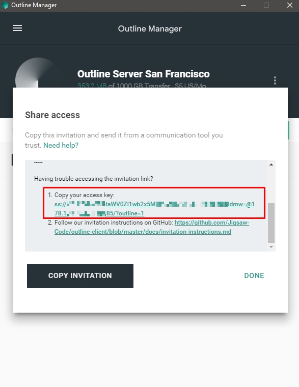 share key